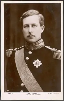Belgian Prints: King of Belgium - Albert I