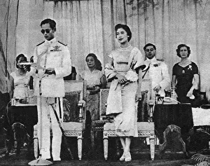 King Bhumibol Adulyadej and Queen Sirikit of Thailand