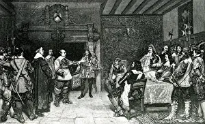 Cavaliers Prints: King Charles I before Gloucester, English Civil War