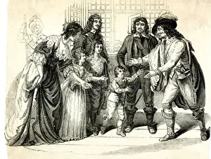 1649 Prints: King Charles I taking leave of his family