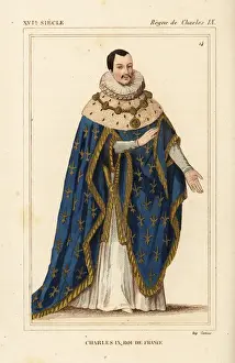 King Charles IX of France in ceremonial robes