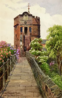 Paving Collection: King Charles Tower and City Walls, Chester, Cheshire