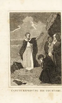 Lack Prints: King Cnut showing his lack of power over the tide