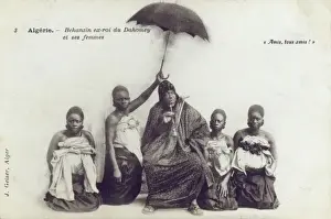 Exile Prints: The Former king of Dahomey and his wives