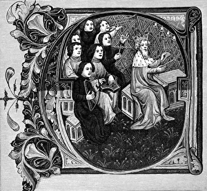 Images Dated 22nd February 2011: King David and his choir