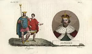King Edgar of England and King Alfred of Wessex, 9th century