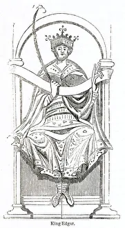 New Images July 2020 Gallery: King Edgar I the peaceable on a throne