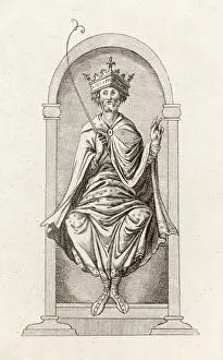King Edgar I on a throne