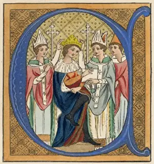 1274 Prints: King Edward I Crowned