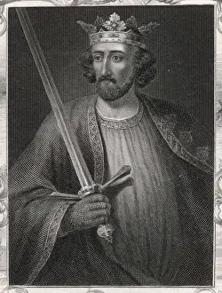 Caernarvon Prints: King Edward I / Engraving