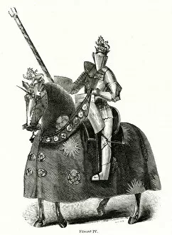Images Dated 15th March 2020: King Edward IV, in armour on horseback