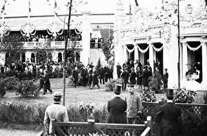 Fallieres Prints: King Edward and President Fallieres arriving