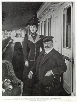 King Edward and Queen Alexandra consort on board His Majestys Yacht