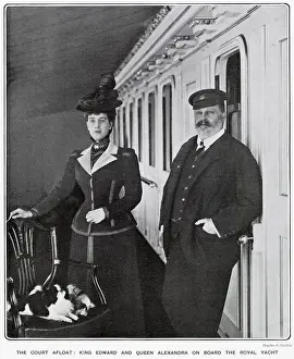 King Edward and Queen Alexandra consort on board His Majestys Yacht