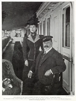 Images Dated 20th January 2021: King Edward and Queen Alexandra consort on board His Majestys Yacht '