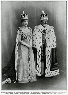 Images Dated 7th September 2016: King Edward and Queen Alexandra in coronation robes