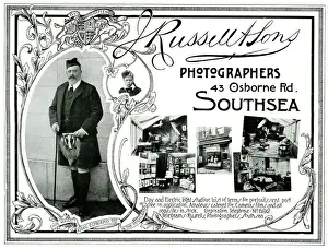 King Edward VII advert - J. Russell, Photographer, Southsea