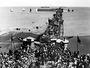 King Edward VII arriving at Ramsey Pier, Isle of Man, 1901
