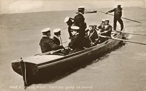 Seventh Prints: King Edward VII heading to his boat - Cowes Week