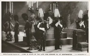 King Edward VII lying in state in Westminster Abbey