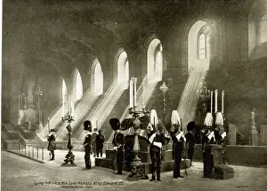 Coffin Prints: King Edward VII lying in state, Westminster Hall, London