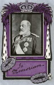 Wreaths Prints: King Edward VII - Memorial Postcard