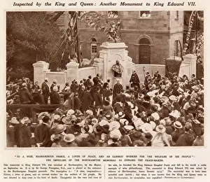 Northampton Prints: King Edward VII Memorial Unveiled at Northampton 1913
