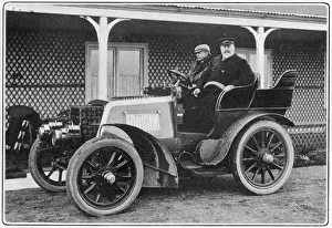 Montagu Prints: King Edward VII in his motor car