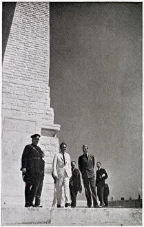 King Edward VIII visiting the Gallipoli War Memorial in Turk