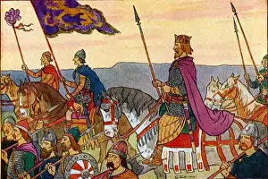 King Edwin with his troops