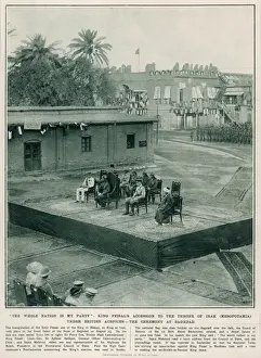King Feisal crowned King of Mesopotamia