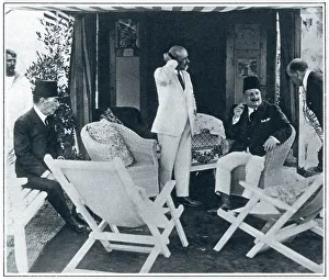 Images Dated 29th April 2019: King Fuad of Egypt at the Venice Lido, 1927