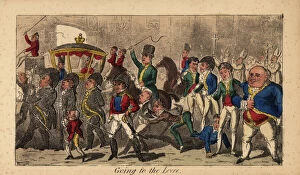 King George IVs royal parade through Dublin, 1821
