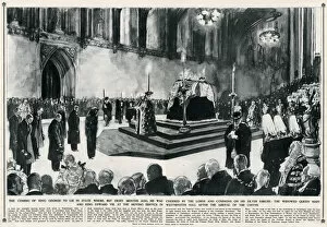 King George Lying-in-state at Westminster Hall