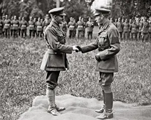Shake Prints: King George V and Captain J. J. Crowe, WW1