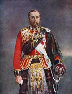 Sporran Prints: King George V as Colonel of Cameron Highlanders