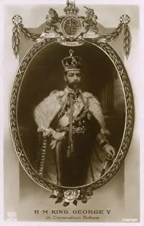 Majesty Prints: King George V in his coronation robes