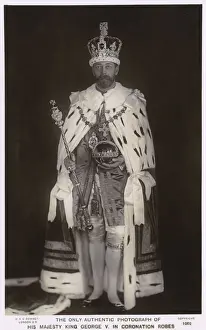 King George V in coronation robes