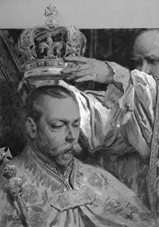 Solemn Prints: King George V being crowned