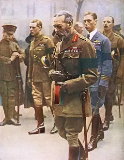 Remembrance Prints: King George V and others at first Armistice anniversary