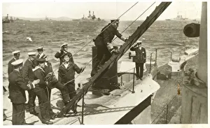 King George V inspecting the Royal Navy