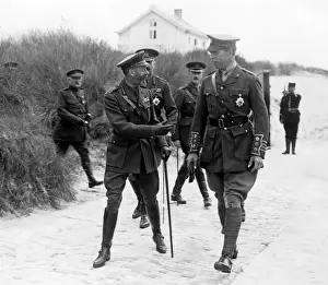 Laugh Prints: King George V and King Albert of Belgium, Western Front, WW1