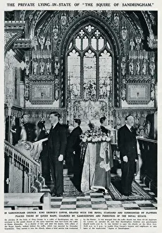 Employees Prints: King George V, lying-in-state at Sandringham