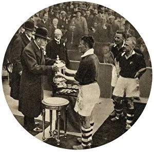 Presenting Prints: King George V presenting the F.A. Cup Trophy
