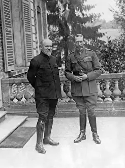 Poincare Prints: King George V and President Poincare, France, WW1