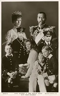 King George V, Queen Mary and their Children
