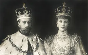 Images Dated 23rd December 2019: King George V and Queen Mary - Coronation in 1911