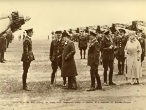 Gordons Prints: King George V and Queen Mary inspecting Fairey Gordons
