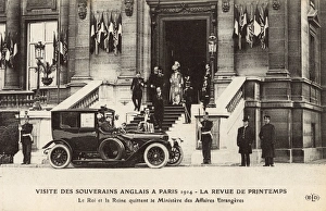 Affairs Gallery: King George V and Queen Mary visit Paris - Spring, 1914