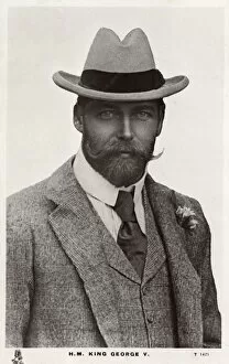 King George V - tweed suit and hat